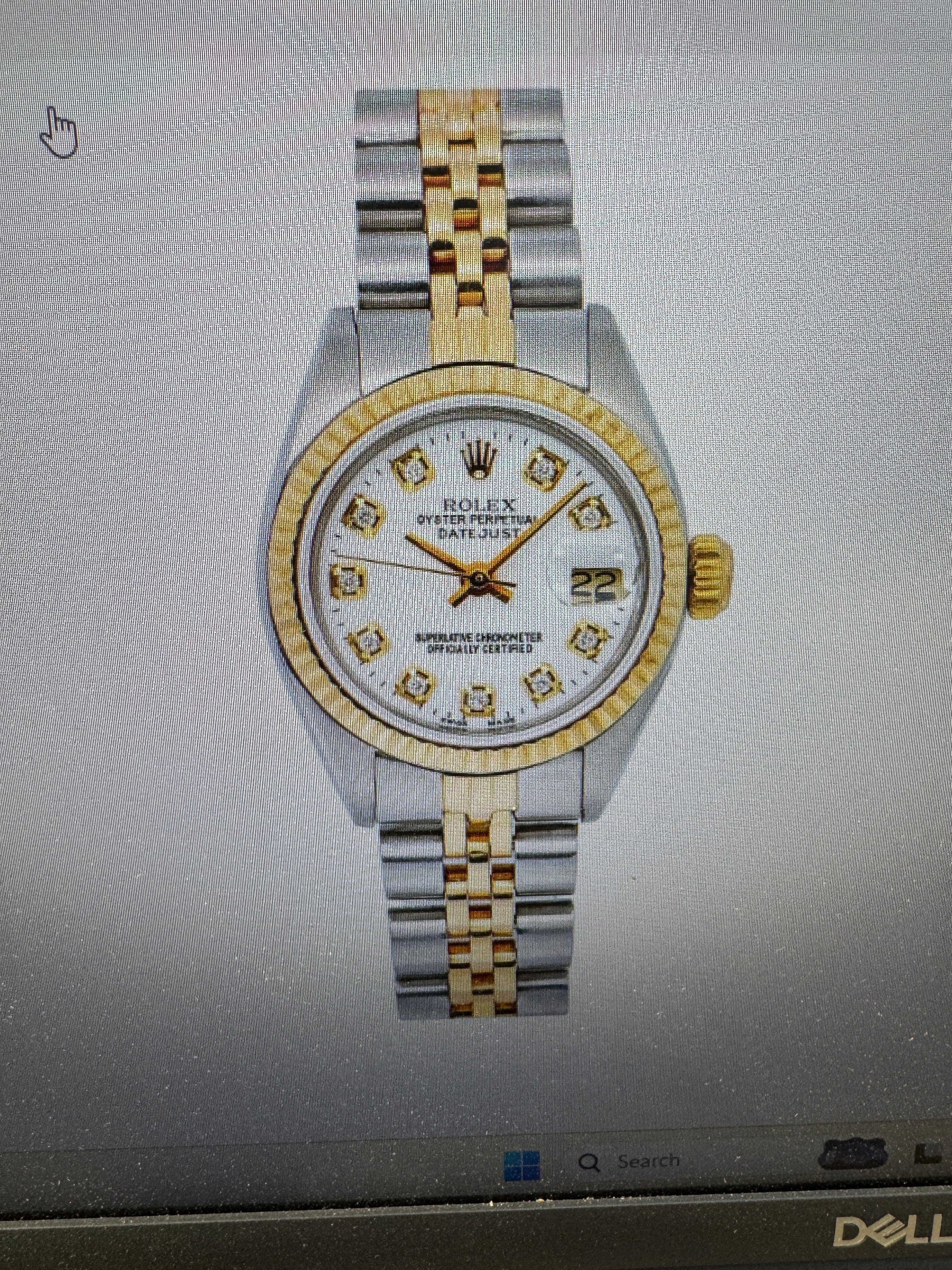 26mm two tone datejust 6917 with diamond dial