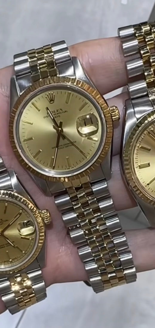Rolex 34mm two tone date