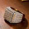 Auction Winner -14K YELLOW GOLD RECTANGULAR DIAMOND RING 3.06 CT ITEM #:DR10855-1