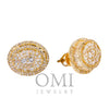Auction Winner -14K YELLOW GOLD EARRINGS WITH 1.39 CTW DIAMONDS ITEM #:MIL00943