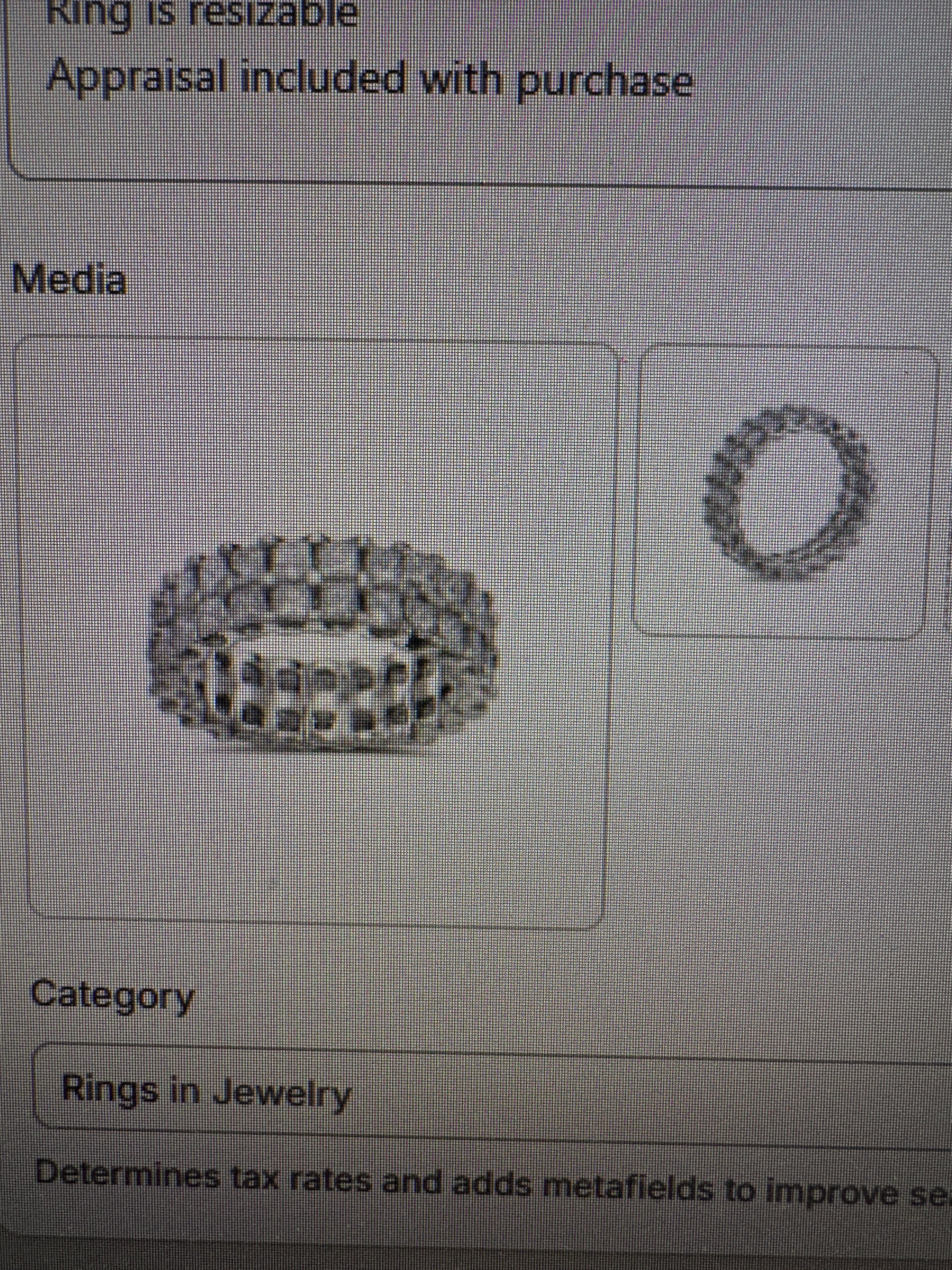18k white gold band