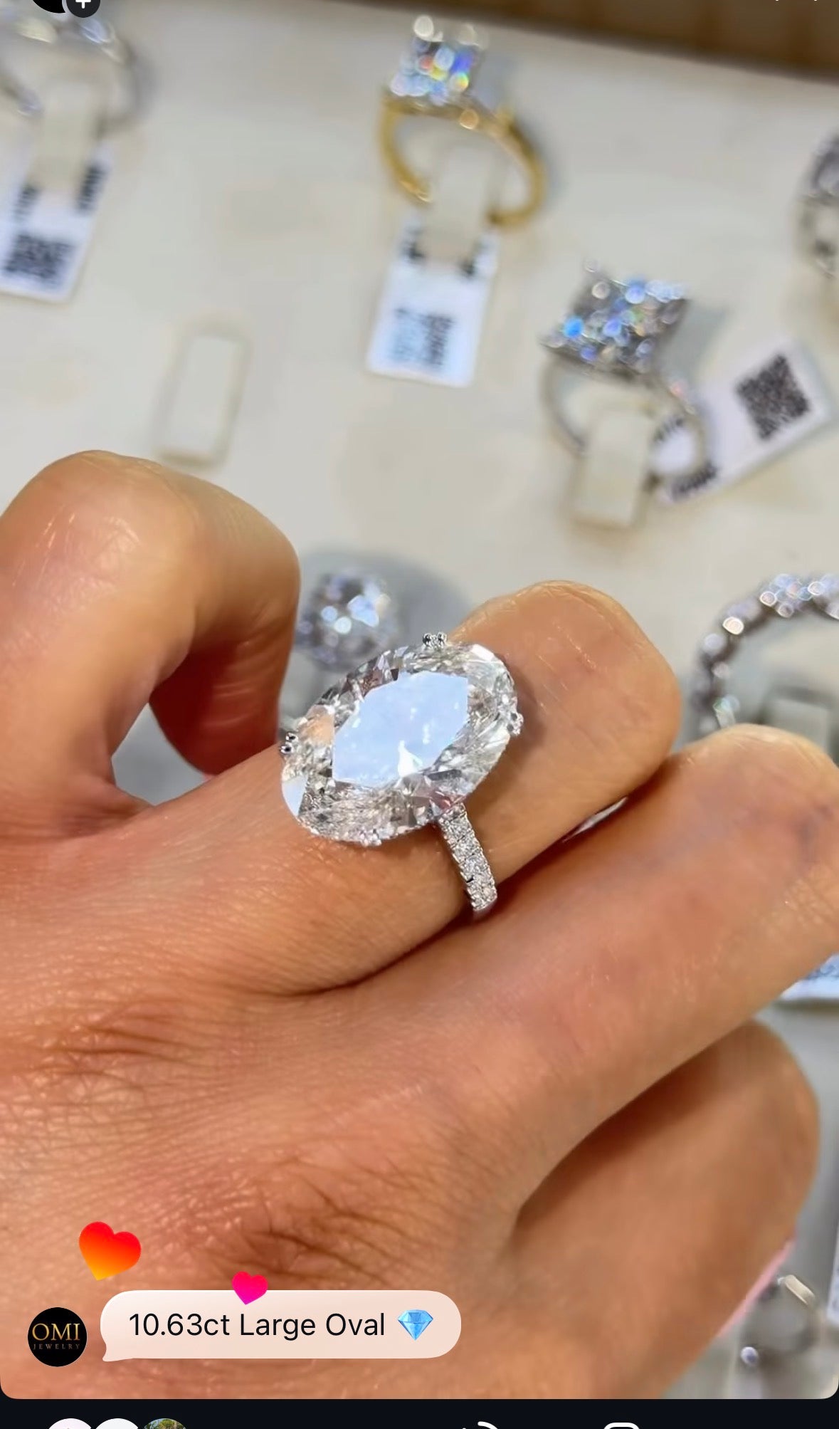 14k white gold 10.63 certified LAB diamond ring