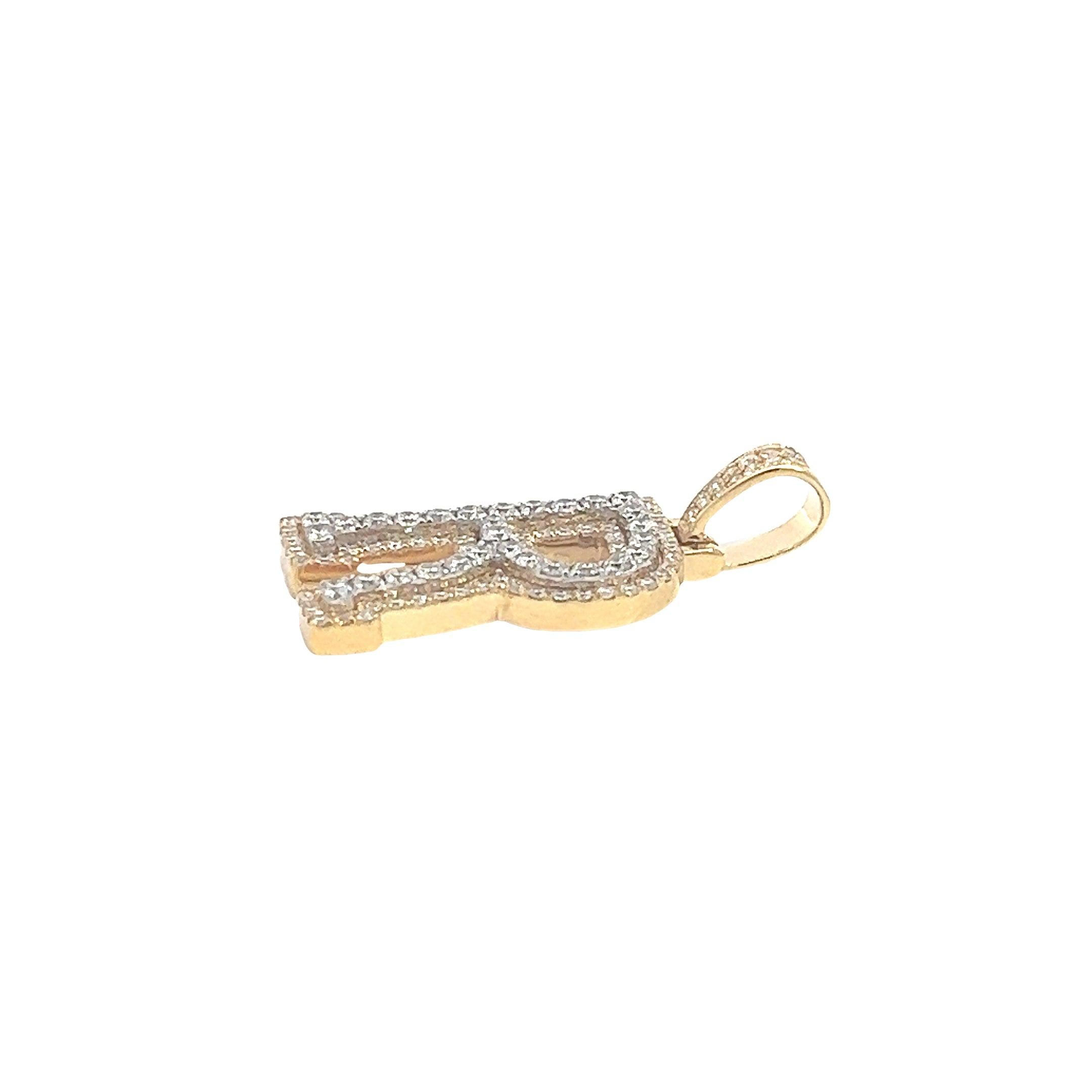 CHR1556AY-R $8,750.00 14KY O.BOCTW DIAMOND 3D TWO TONE LETTER PENDANT •“R*14KY 0.90CTW DIAMOND 3D TWO TONE LETTER PENDANT -R'__2024-04-10-15-04-45-2.jpg