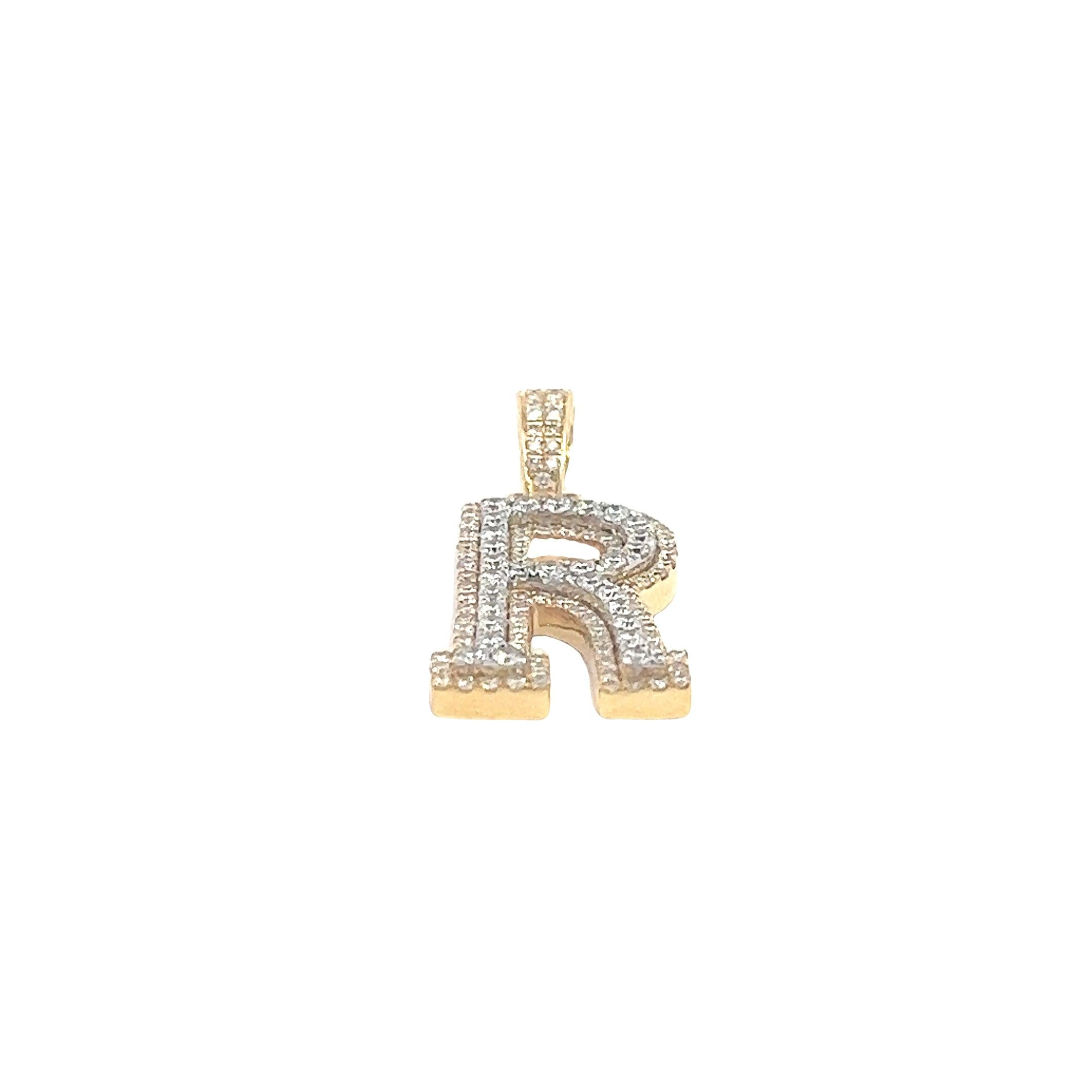 CHR1556AY-R $8,750.00 14KY O.BOCTW DIAMOND 3D TWO TONE LETTER PENDANT •“R*14KY 0.90CTW DIAMOND 3D TWO TONE LETTER PENDANT -R'__2024-04-10-15-04-45.jpg