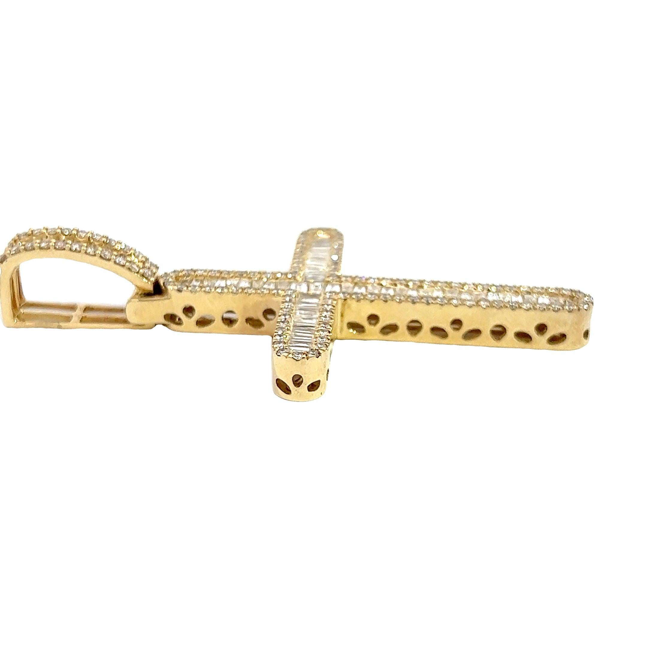 CR0633Y $27,750.00 1481 3.0561 BAGUETTE DIAMOND CROSS SINGLE ROW - W:ROUND DIAM FRAME - (2.75 lu:au__2024-04-10-10-24-24-1.jpg