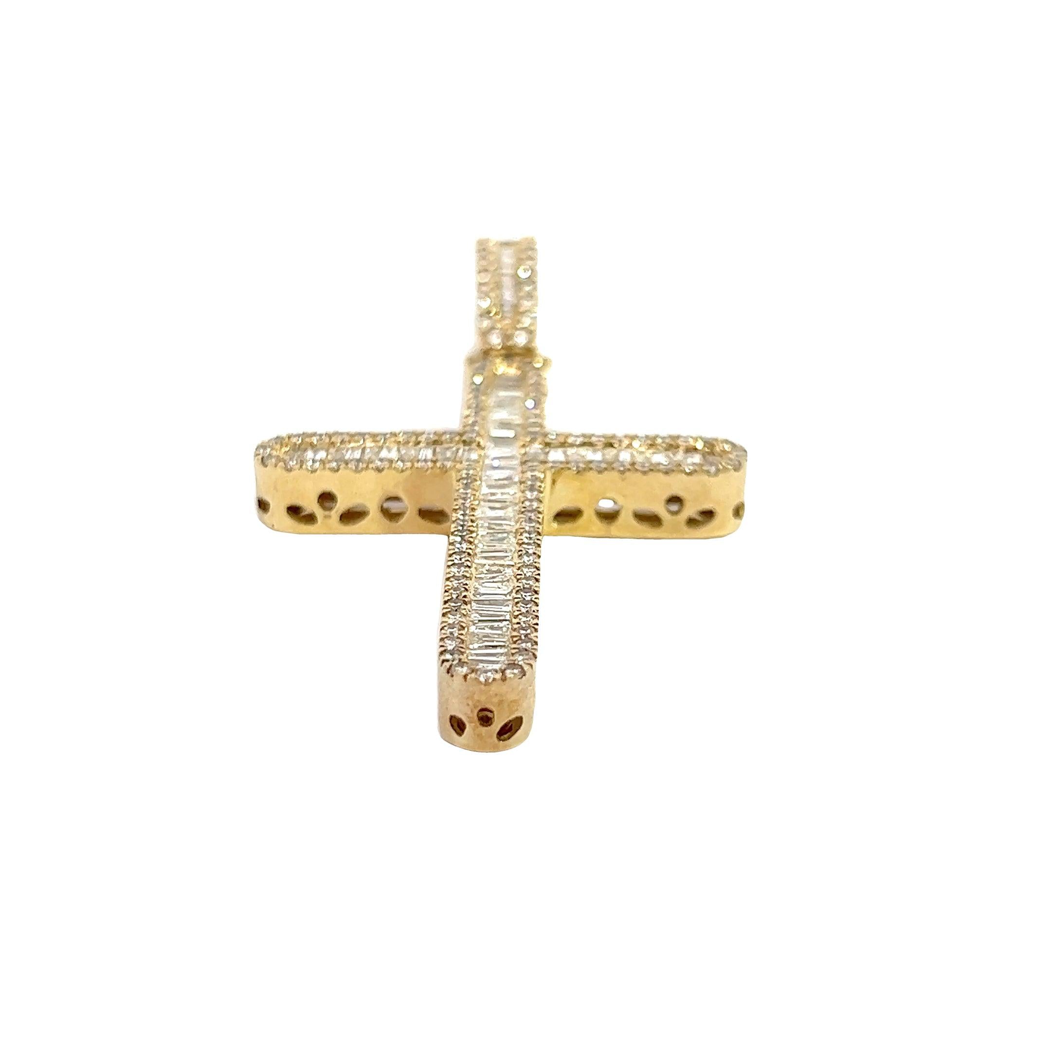CR0633Y $27,750.00 1481 3.0561 BAGUETTE DIAMOND CROSS SINGLE ROW - W:ROUND DIAM FRAME - (2.75 lu:au__2024-04-10-10-24-24.jpg