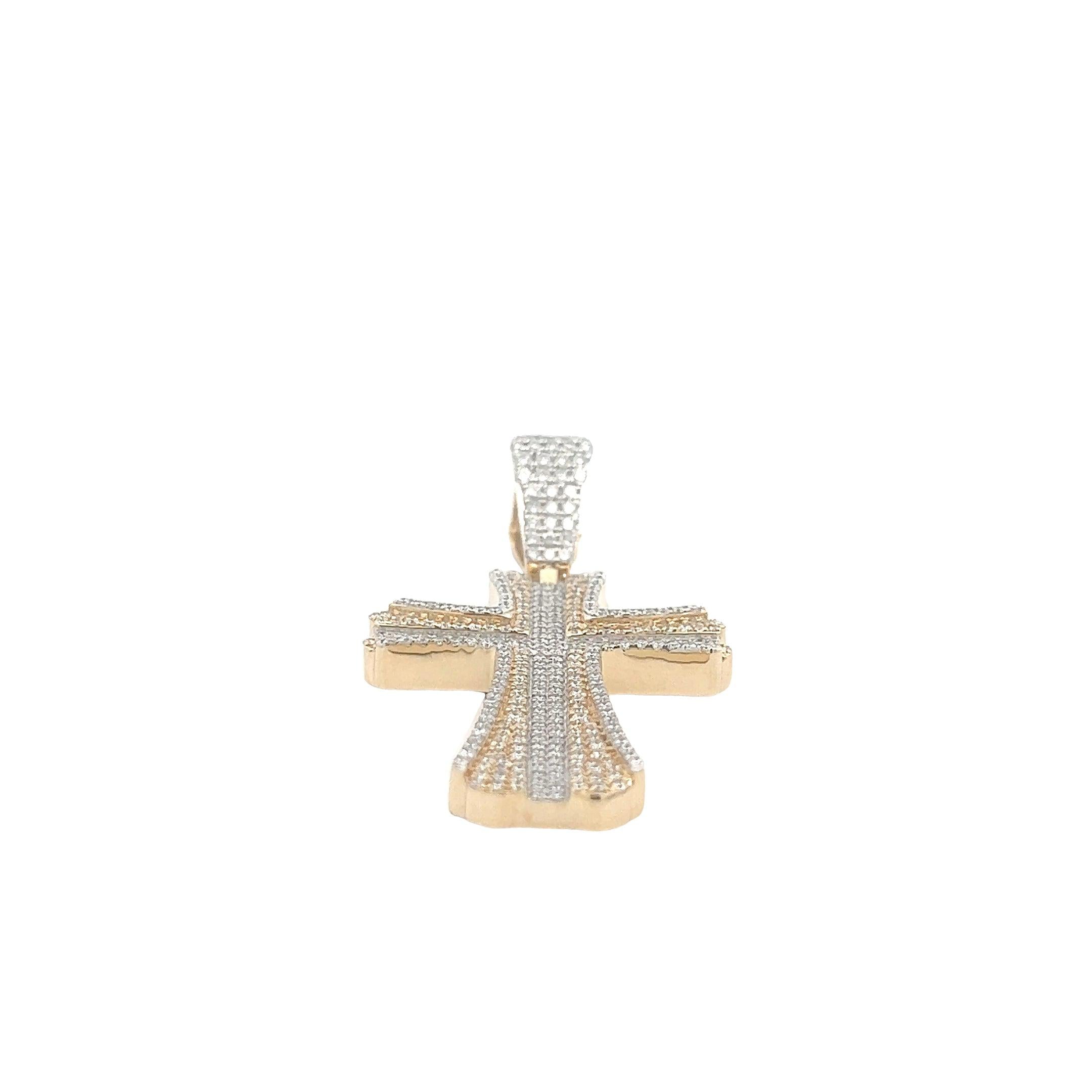 CR0696YW $32,750.00 14KY-W 3.66CTW ROUND DIAMOND 3DCROSS PENDANT .W DOUBLE BORDER__2024-04-09-15-45-16.jpg