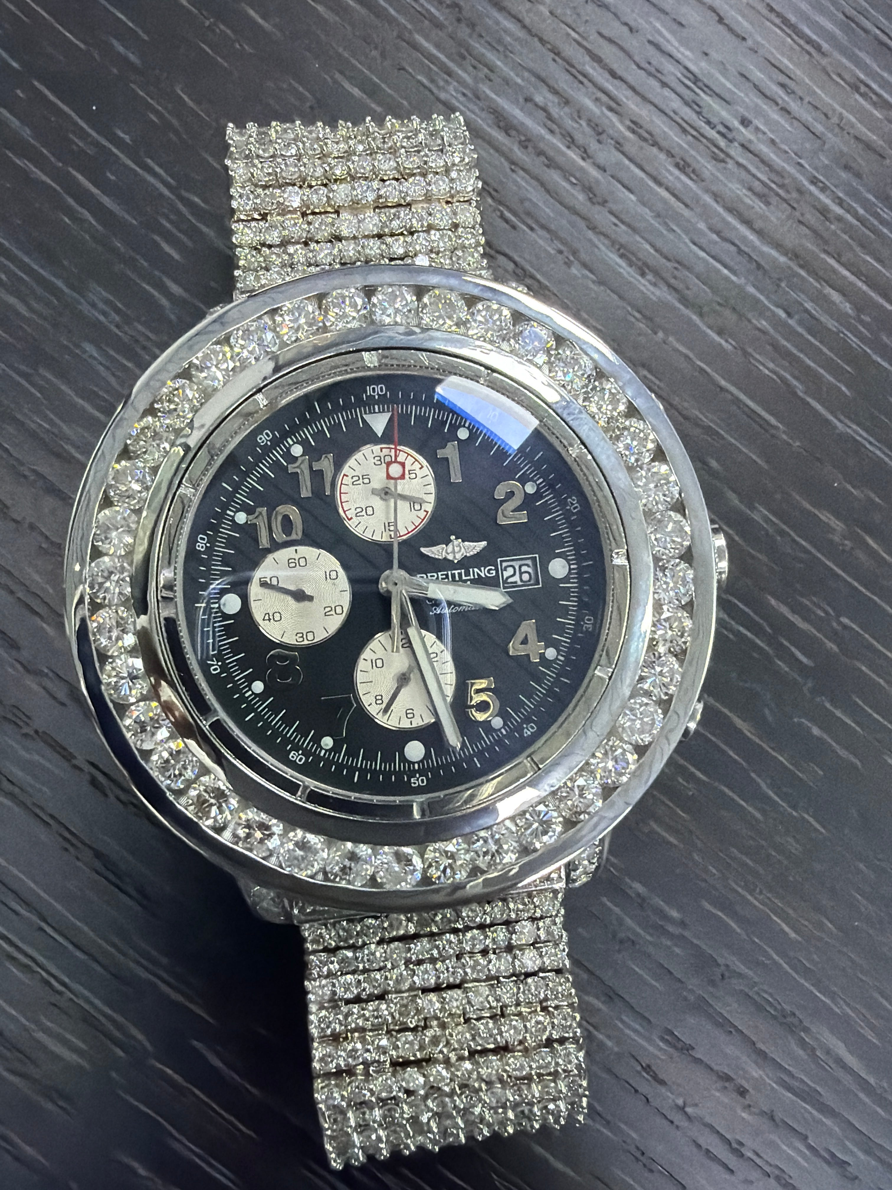 Breitling super average full diamonds appraisal included
