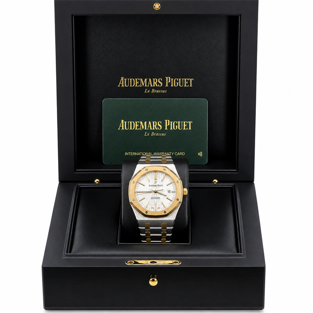 Audemars Piguet Royal Oak Selfwinding 41MM 15400SR.OO.1220SR.01 Silver Dial Rose Gold Bezel Two Tone Rose Gold Bracelet