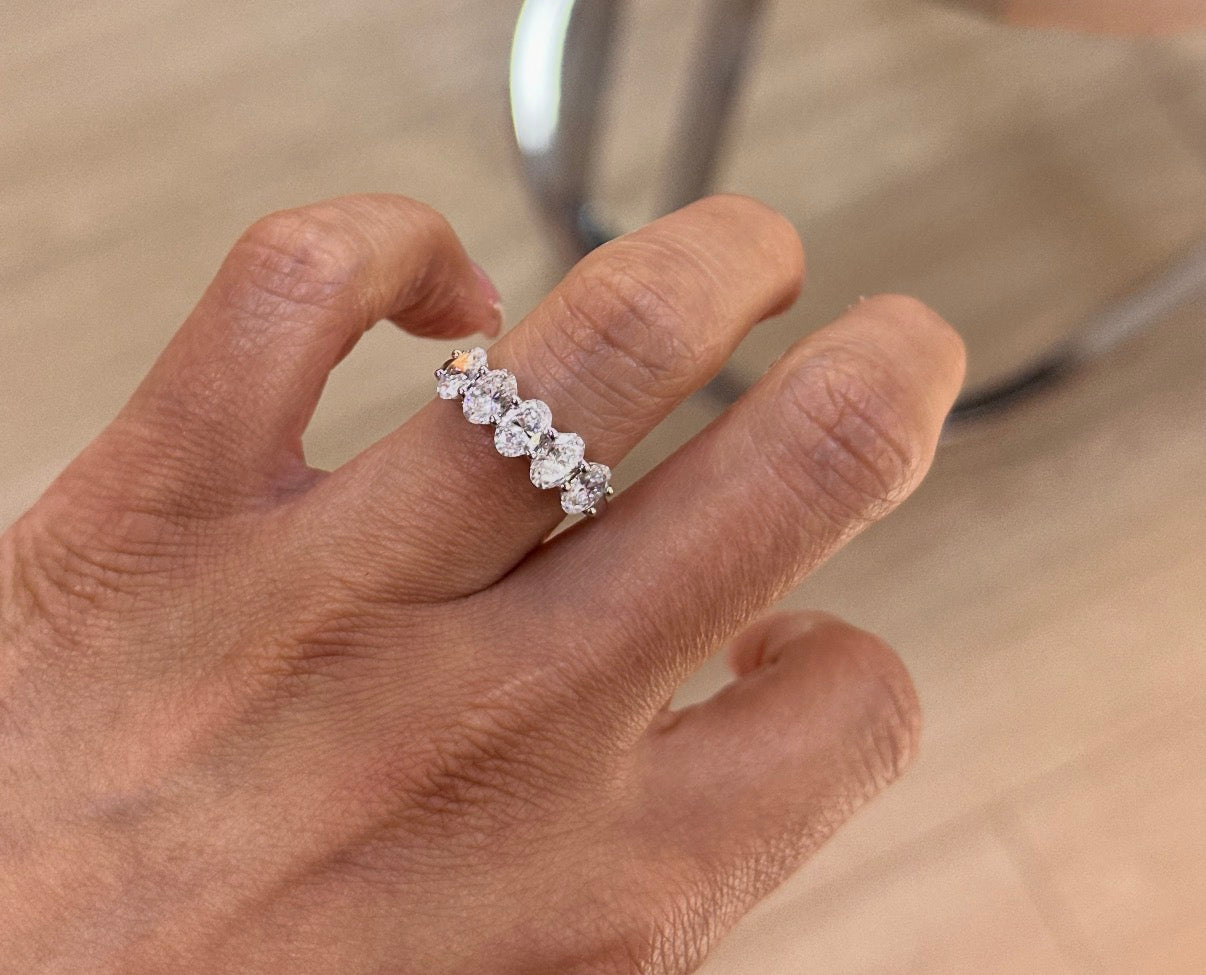 2ct lab diamond 14k white gold ring