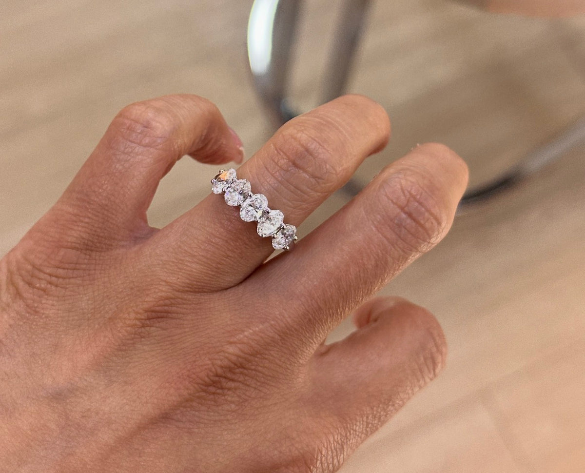 2ct lab diamond 14k white gold ring