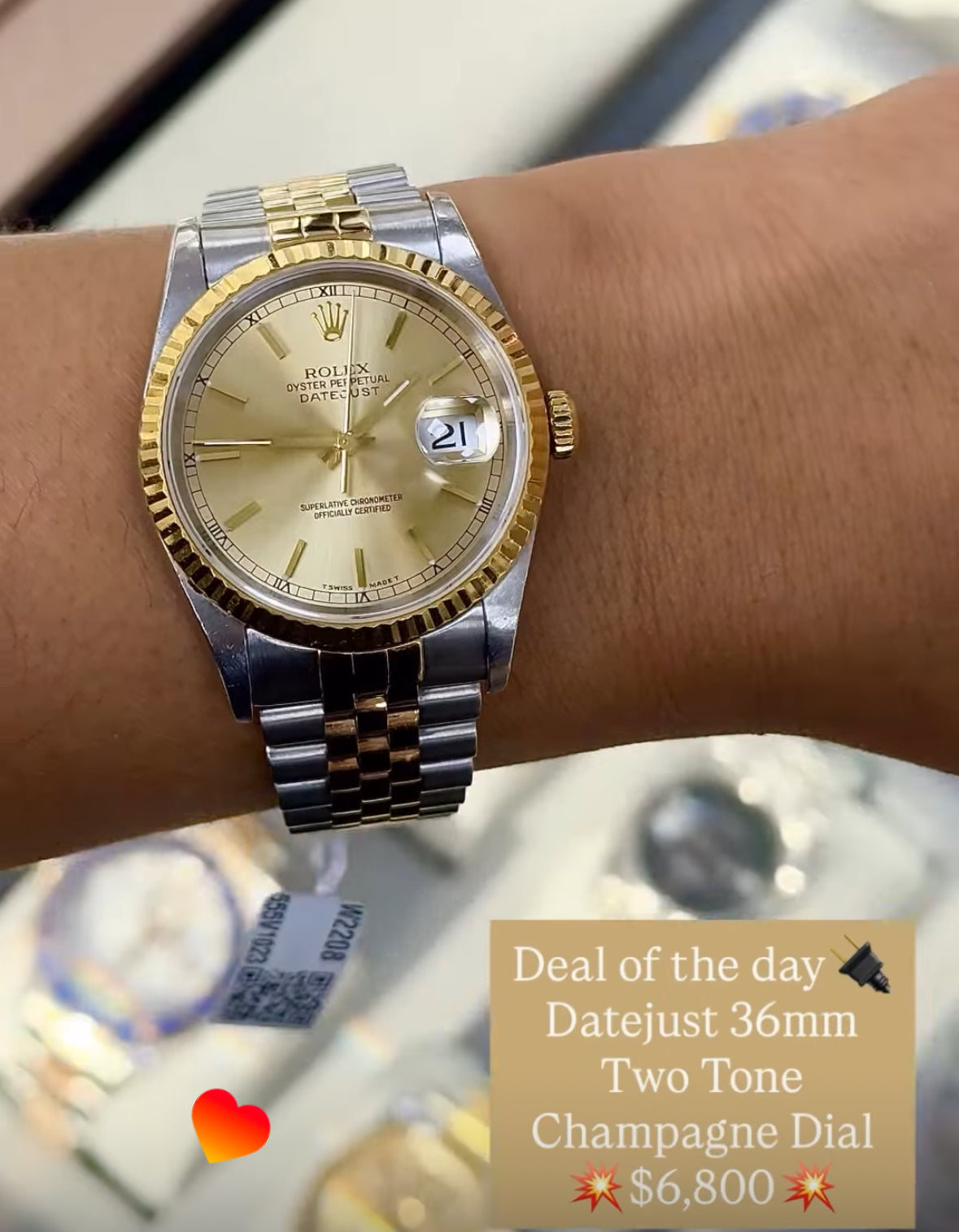 $1000 for two tone 36mm