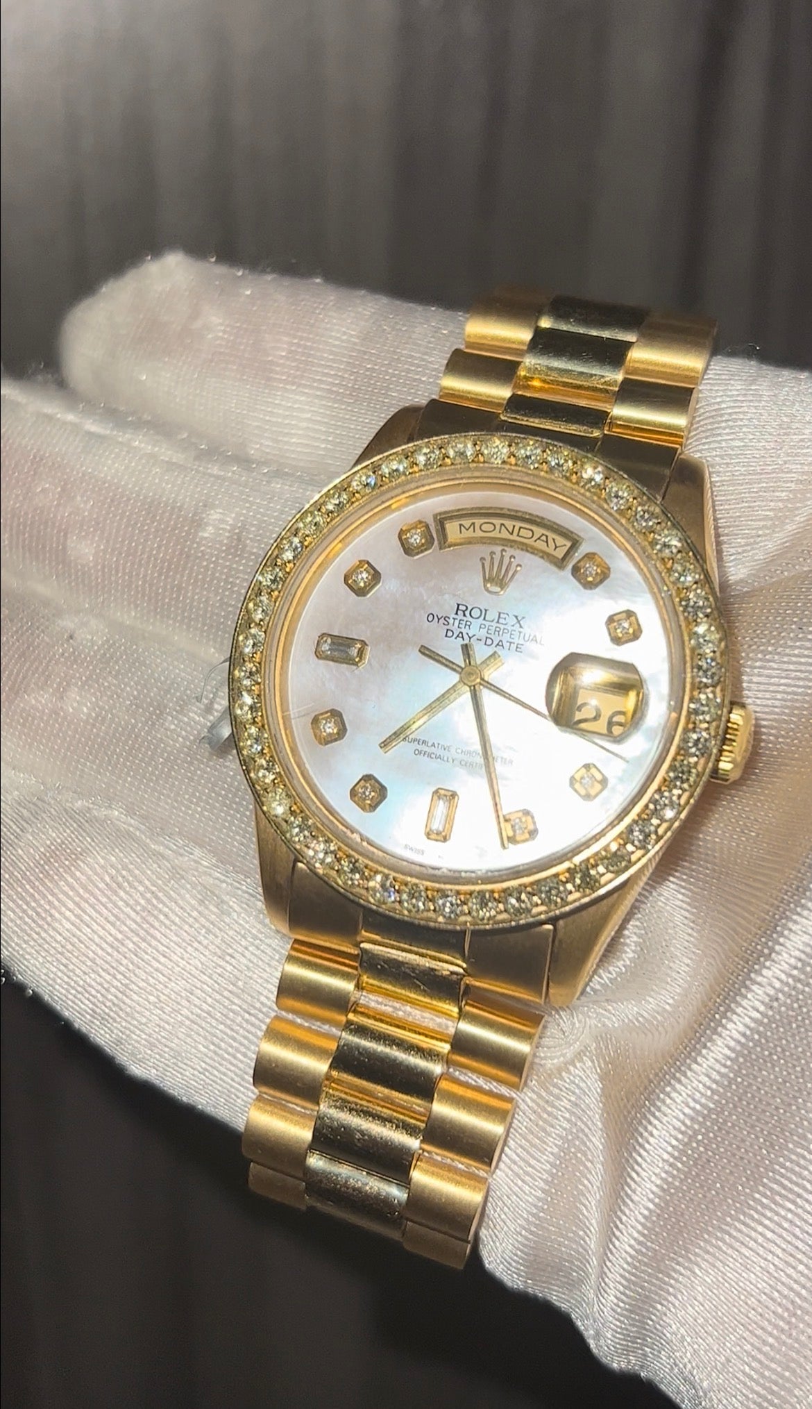 36mm yellow gold presidential