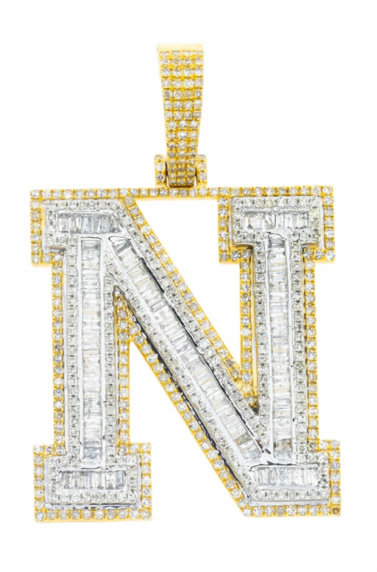 Deposit link for Rope chain and custom N pendant 10k gold yellow