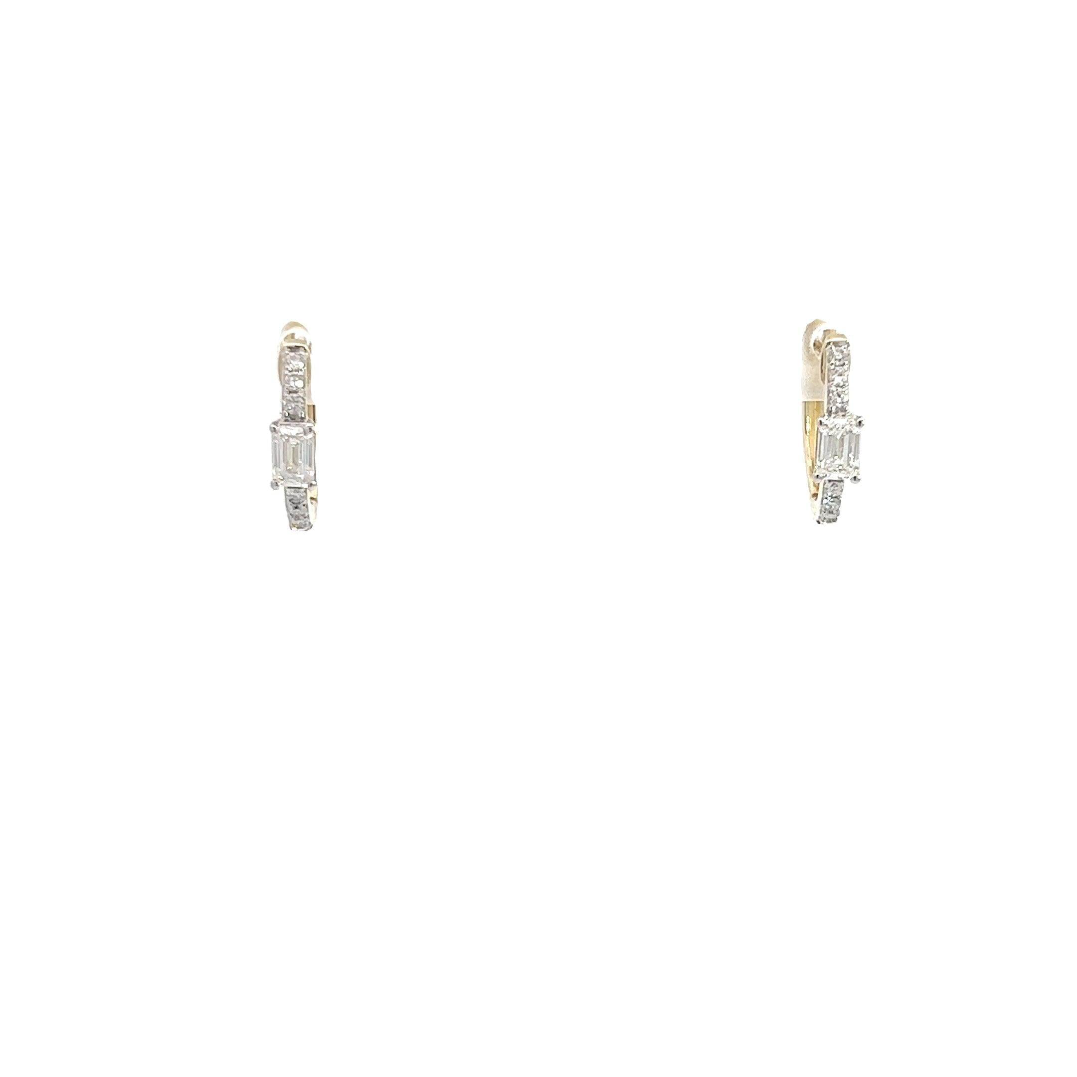 HE0262Y $7,750.00 14KY 0.55CTW DIAMOND EMERALD CUT & ROUND HUGGIES - EMERALD CUT CTR W:ROUND DIAM SIDE__2024-04-11-12-12-55.jpg