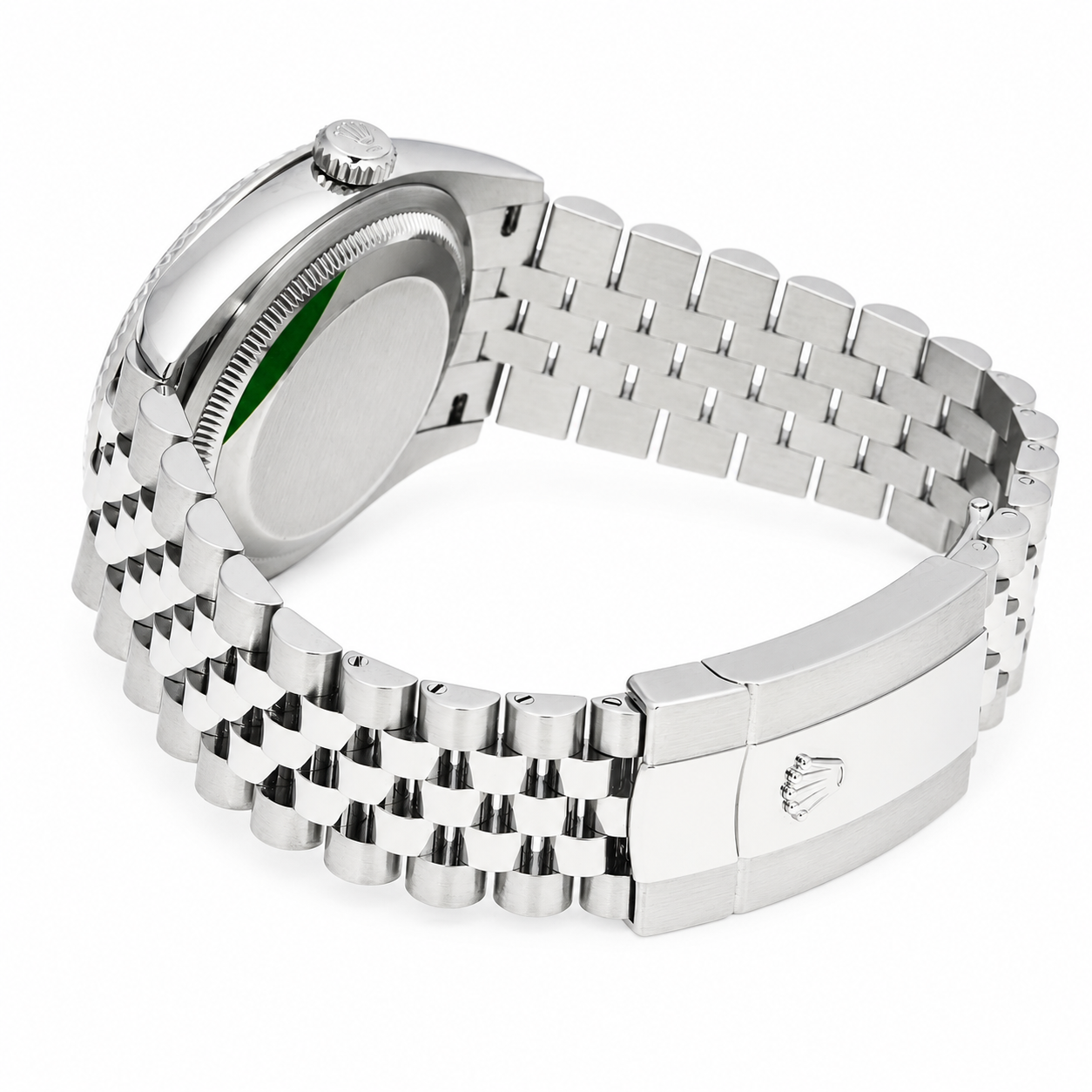 ROLEX DATEJUST 36MM 126234 MINT GREEN INDEX DIAL FLUTED BEZEL JUBILEE BRACELET