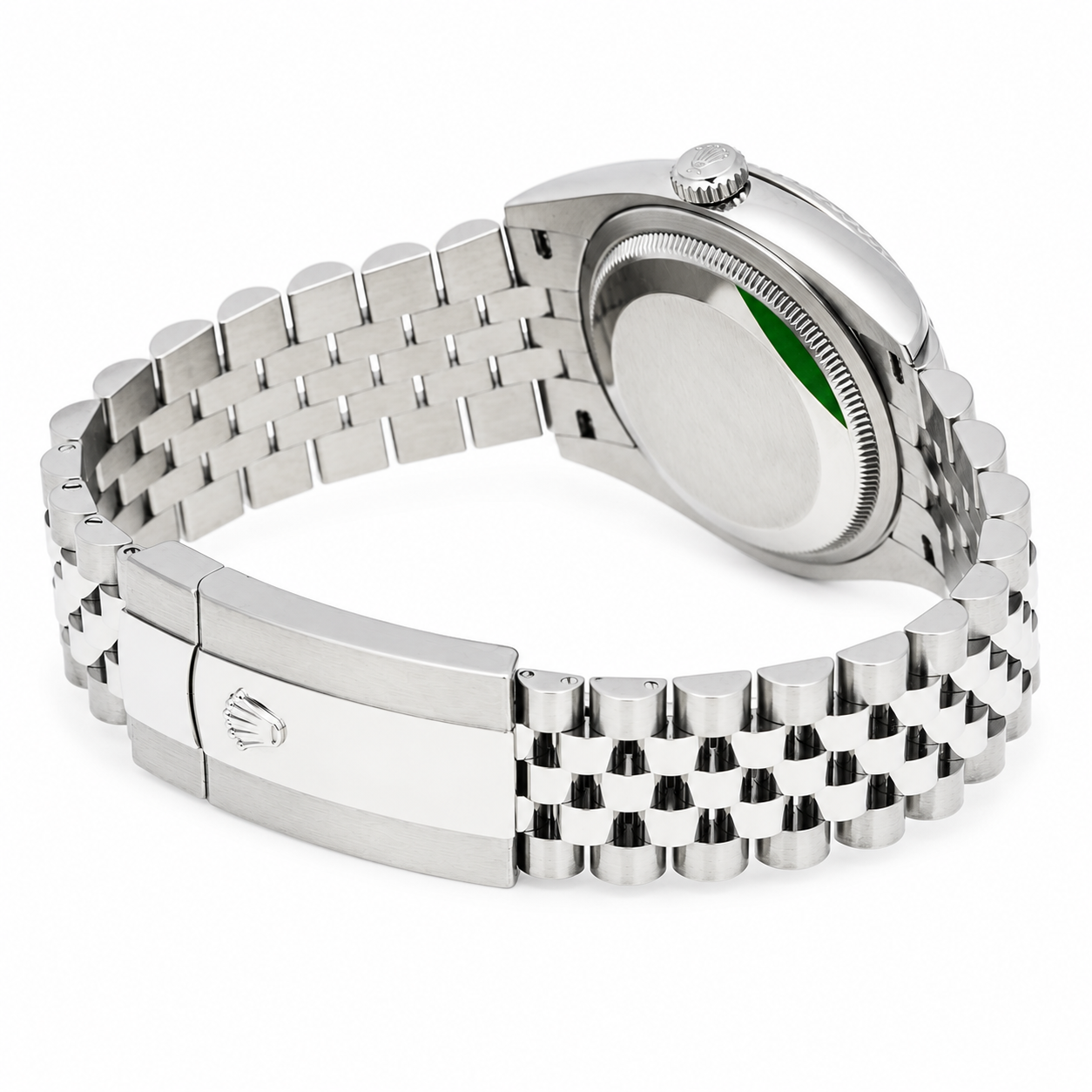 ROLEX DATEJUST 36MM 126234 MINT GREEN INDEX DIAL FLUTED BEZEL JUBILEE BRACELET