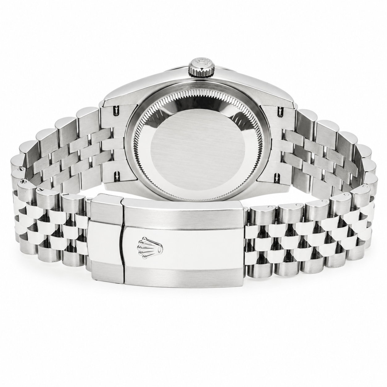 ROLEX DATEJUST 36MM 126234 SILVER DIAMOND DIAL FLUTED BEZEL JUBILEE BRACELET