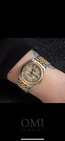 Link 2 Affirm Private Link For Rolex 36mm two tone and bagguete ring