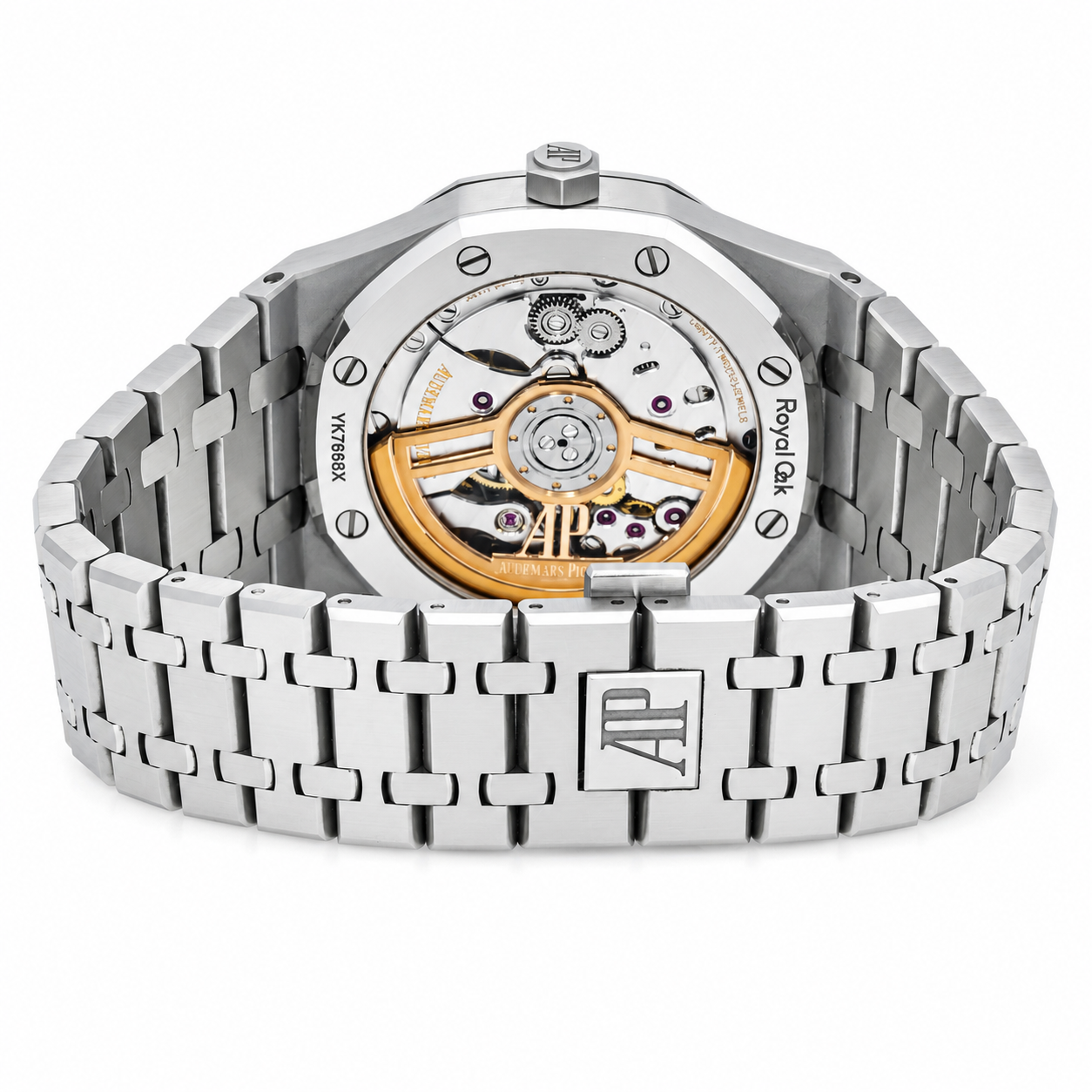 AUDEMARS PIGUET ROYAL OAK SELFWINDING 41MM BLACK GRANDE TAPISSERIE DIAL STAINLESS STEEL BRACELET REF. 15500ST.OO.1220ST.03
