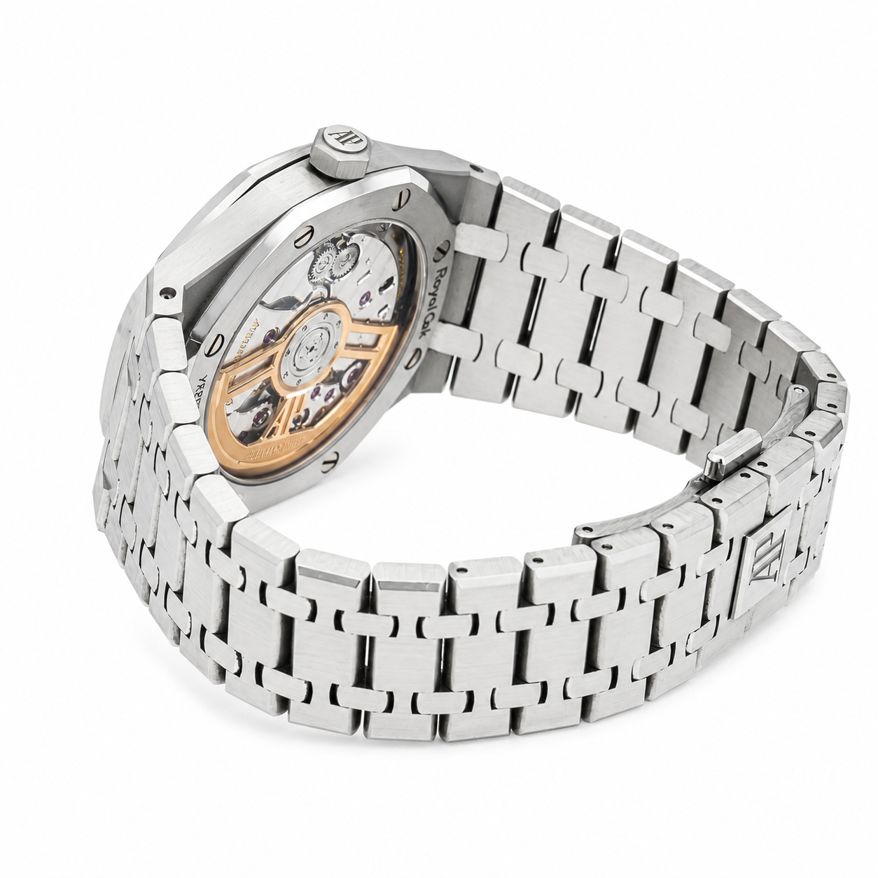AUDEMARS PIGUET ROYAL OAK SELFWINDING 41MM BLACK GRANDE TAPISSERIE DIAL STAINLESS STEEL BRACELET REF. 15500ST.OO.1220ST.03