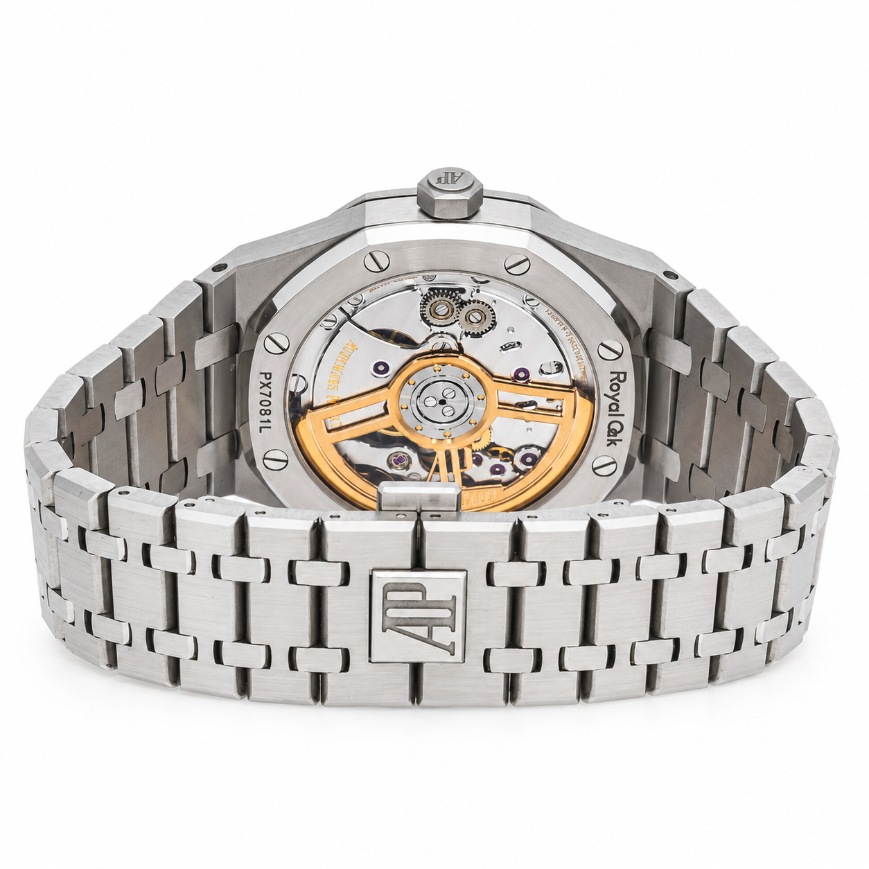 AUDEMARS PIGUET ROYAL OAK SELFWINDING 41MM BLACK GRANDE TAPISSERIE DIAL STAINLESS STEEL BRACELET REF. 15500ST.OO.1220ST.03
