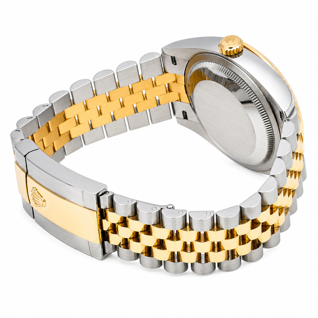 ROLEX DATEJUST 36MM CHAMPAGNE DIAL FLUTED BEZEL TWO TONE JUBILEE BRACELET REF. 126233