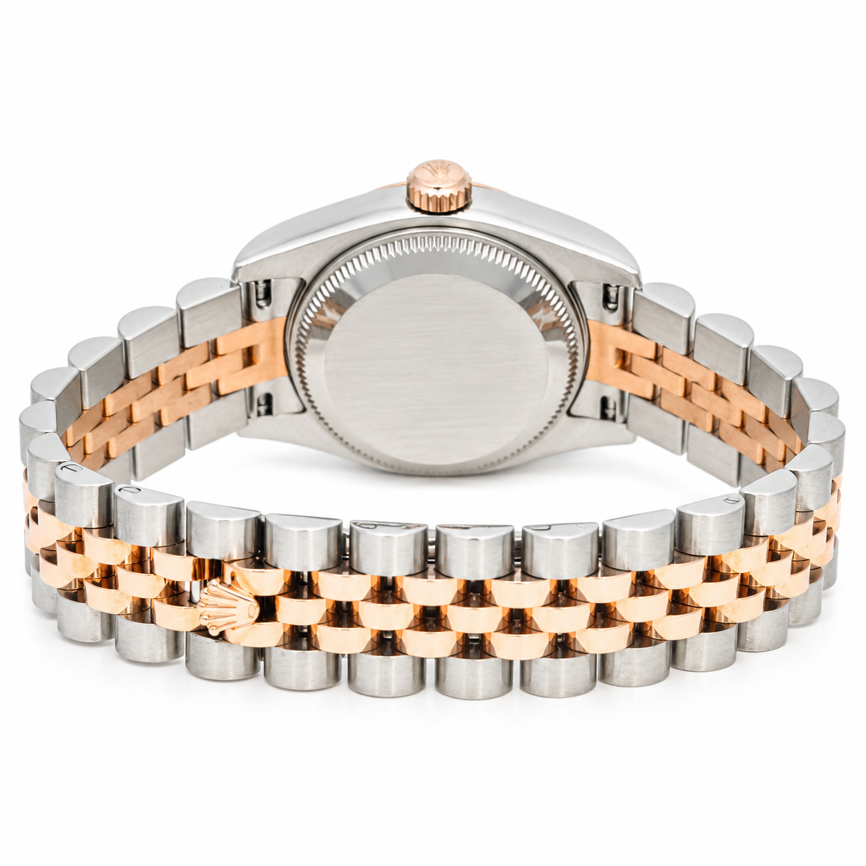 ROLEX LADY DATEJUST 179171 WHITE ROMAN DIAL ROSE GOLD STEEL