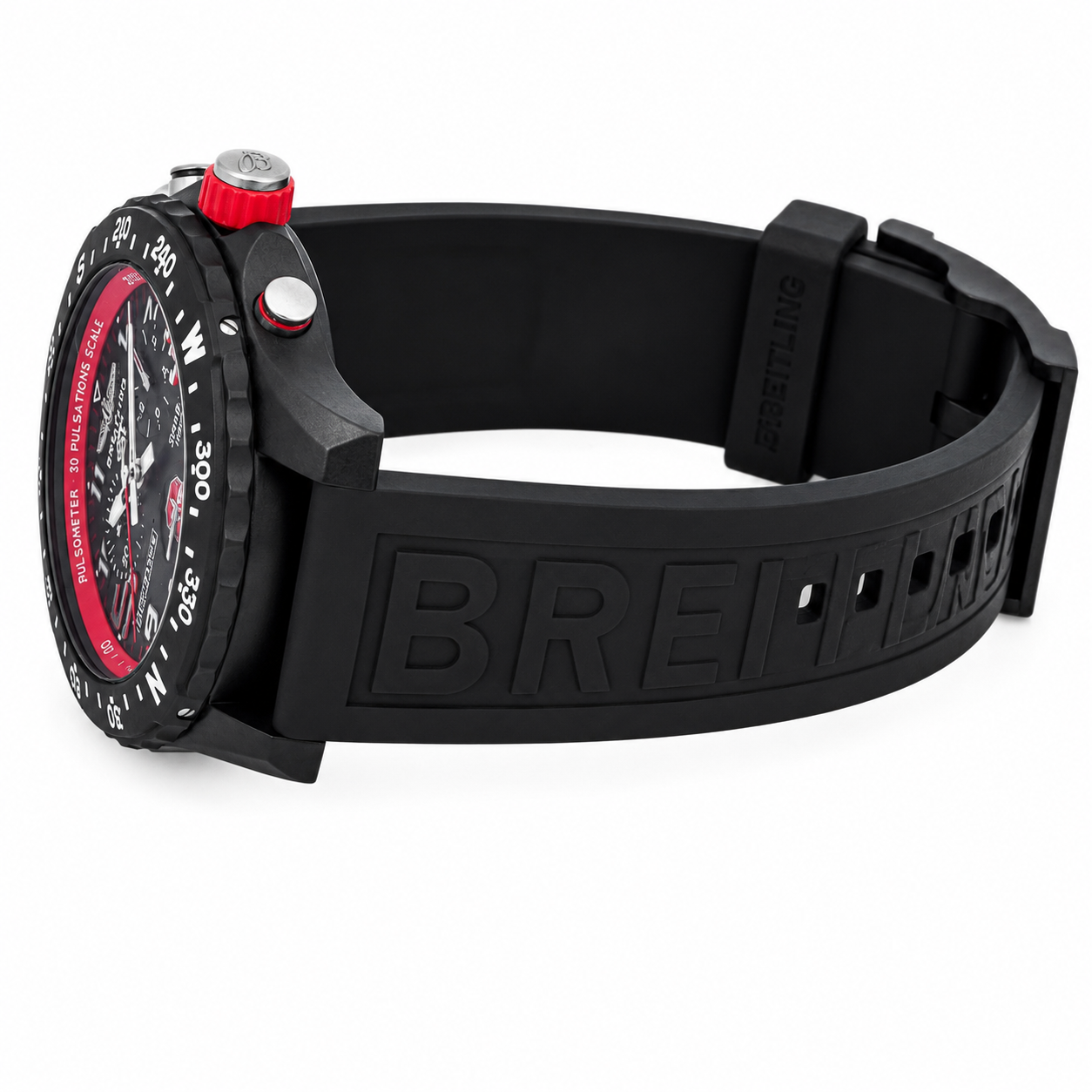 BREITLING ENDURANCE PRO STANFORD UNIVERSITY EDITION BLACK RED DIAL CHRONOGRAPH 44MM
