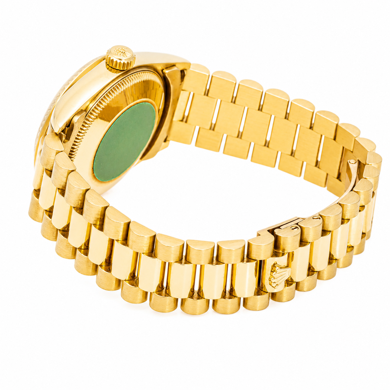ROLEX DATEJUST 31 CHAMPAGNE MONOGRAM DIAMOND DIAL PRESIDENT