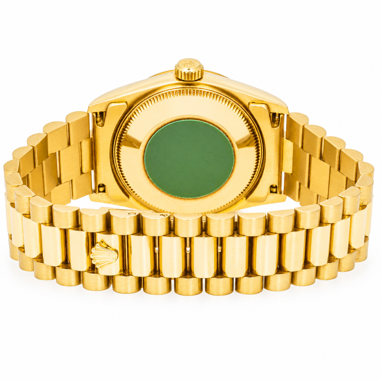 ROLEX DATEJUST 31 CHAMPAGNE MONOGRAM DIAMOND DIAL PRESIDENT