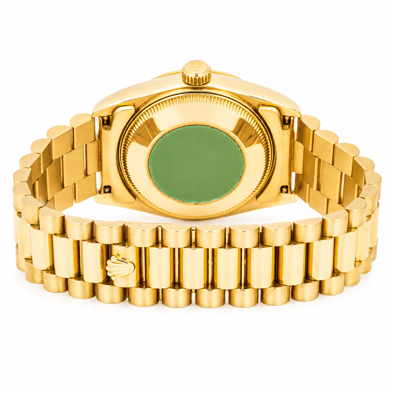 ROLEX DATEJUST 68278 PRESIDENT 31MM YELLOW GOLD RED DIAMOND DIAL WATCH
