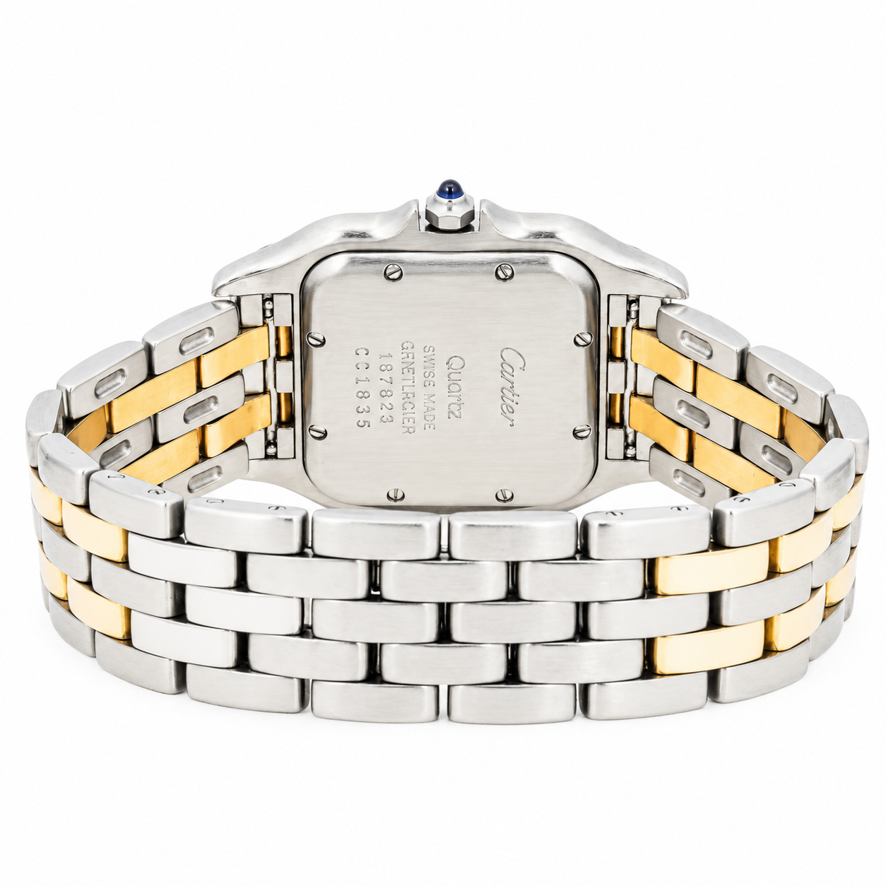 CARTIER PANTHERE 187949 TWO TONE IVORY ROMAN DIAL