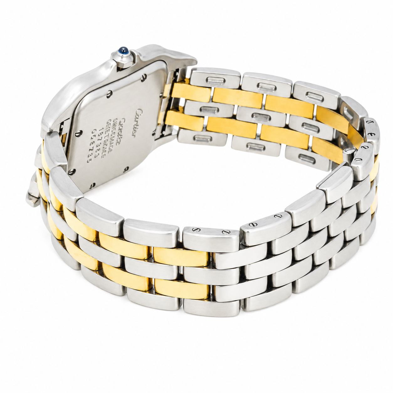 CARTIER PANTHERE 187949 TWO TONE IVORY ROMAN DIAL