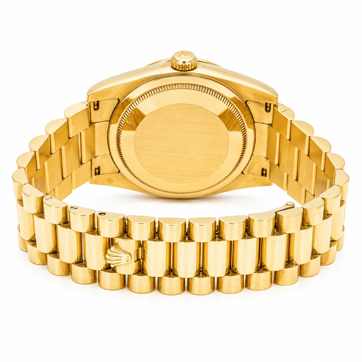 ROLEX DAY-DATE 36MM CHAMPAGNE DIAMOND DIAL 18K YELLOW GOLD PRESIDENT 118238