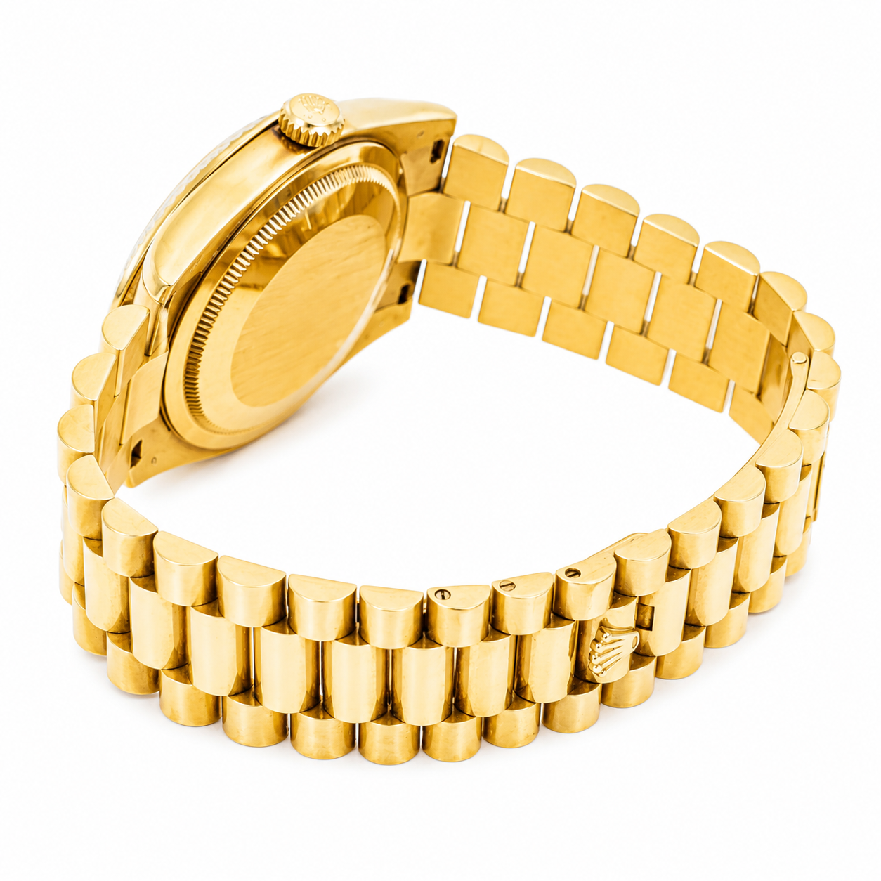 ROLEX DAY-DATE 36MM CHAMPAGNE DIAMOND DIAL 18K YELLOW GOLD PRESIDENT 118238