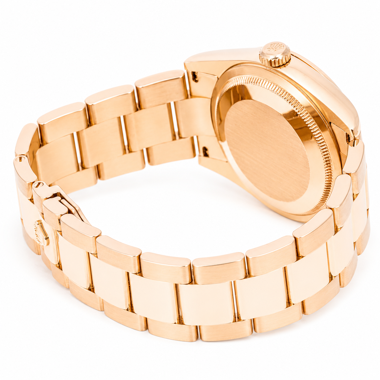 ROLEX DAY-DATE 36MM CHAMPAGNE DIAMOND DIAL 18K ROSE GOLD PRESIDENT 118205