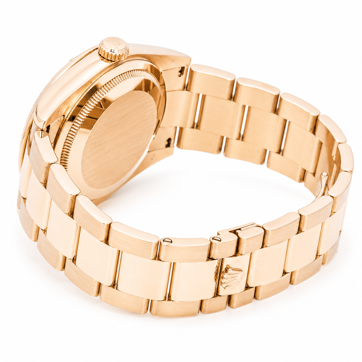 ROLEX DAY-DATE 36MM CHAMPAGNE DIAMOND DIAL 18K ROSE GOLD PRESIDENT 118205