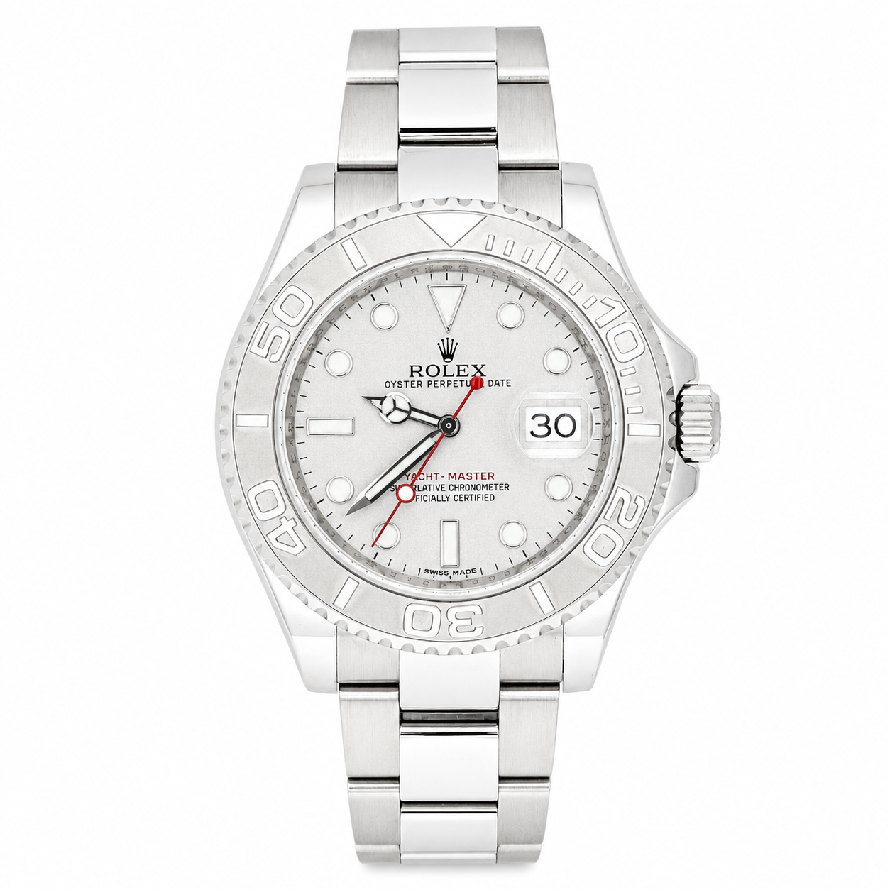 ROLEX YACHT-MASTER 40MM SILVER DIAL STAINLESS STEEL MEN’S WATCH 116622