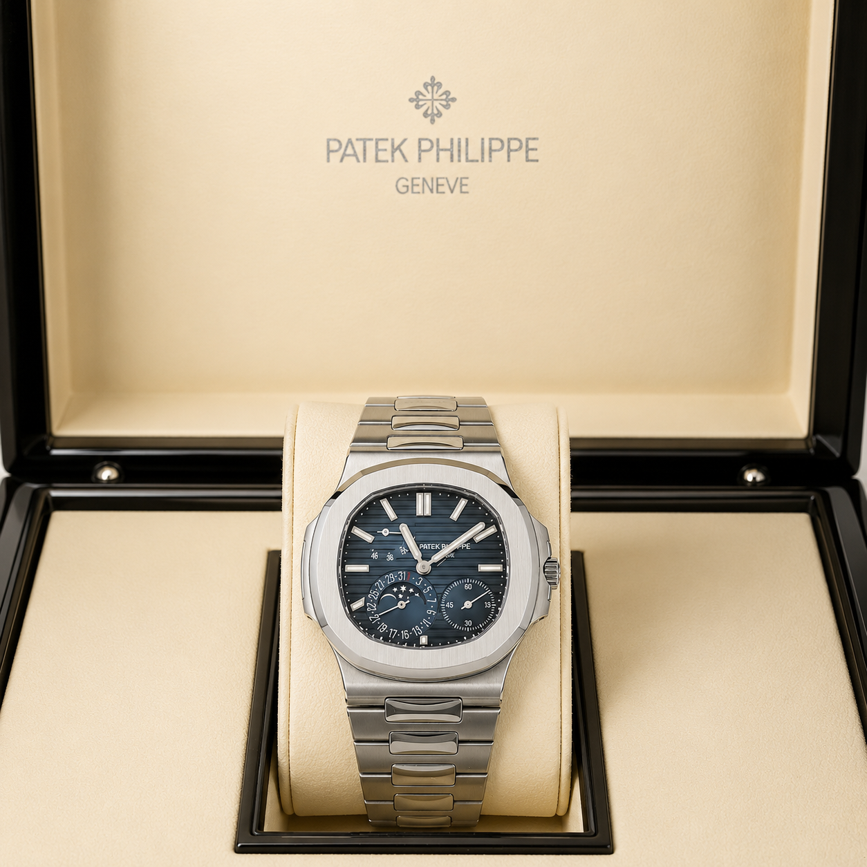 PATEK PHILIPPE NAUTILUS 5712/1A-001 BLUE DIAL STAINLESS STEEL MEN’S WATCH