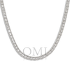 14K GOLD BAGUETTE CLUSTER AND ROUND DIAMOND CHAIN 10.50 CT