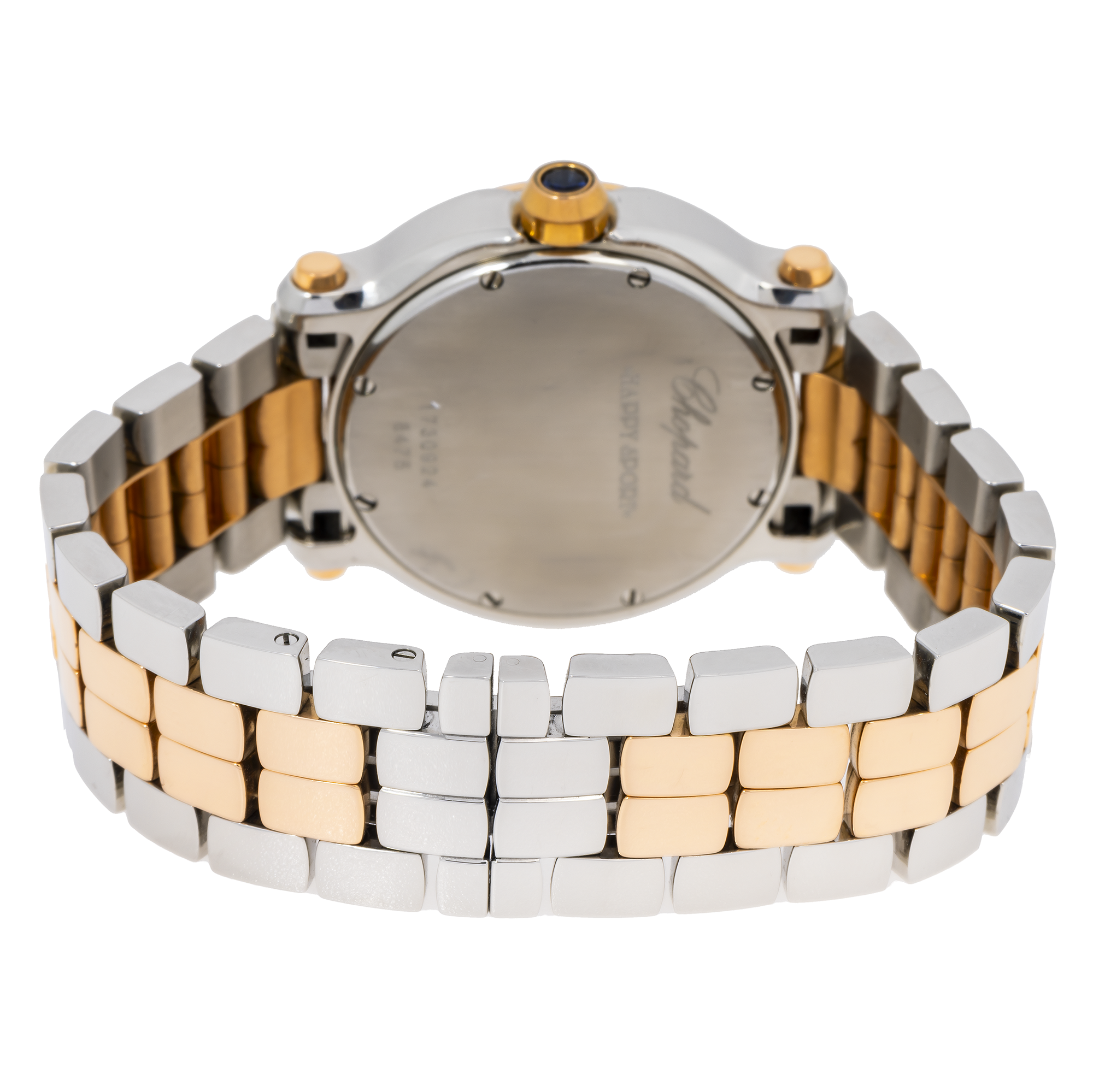 CHOPARD HAPPY SPORT 274189-5007 30MM WHITE DIAL AND ROSE GOLD BEZEL