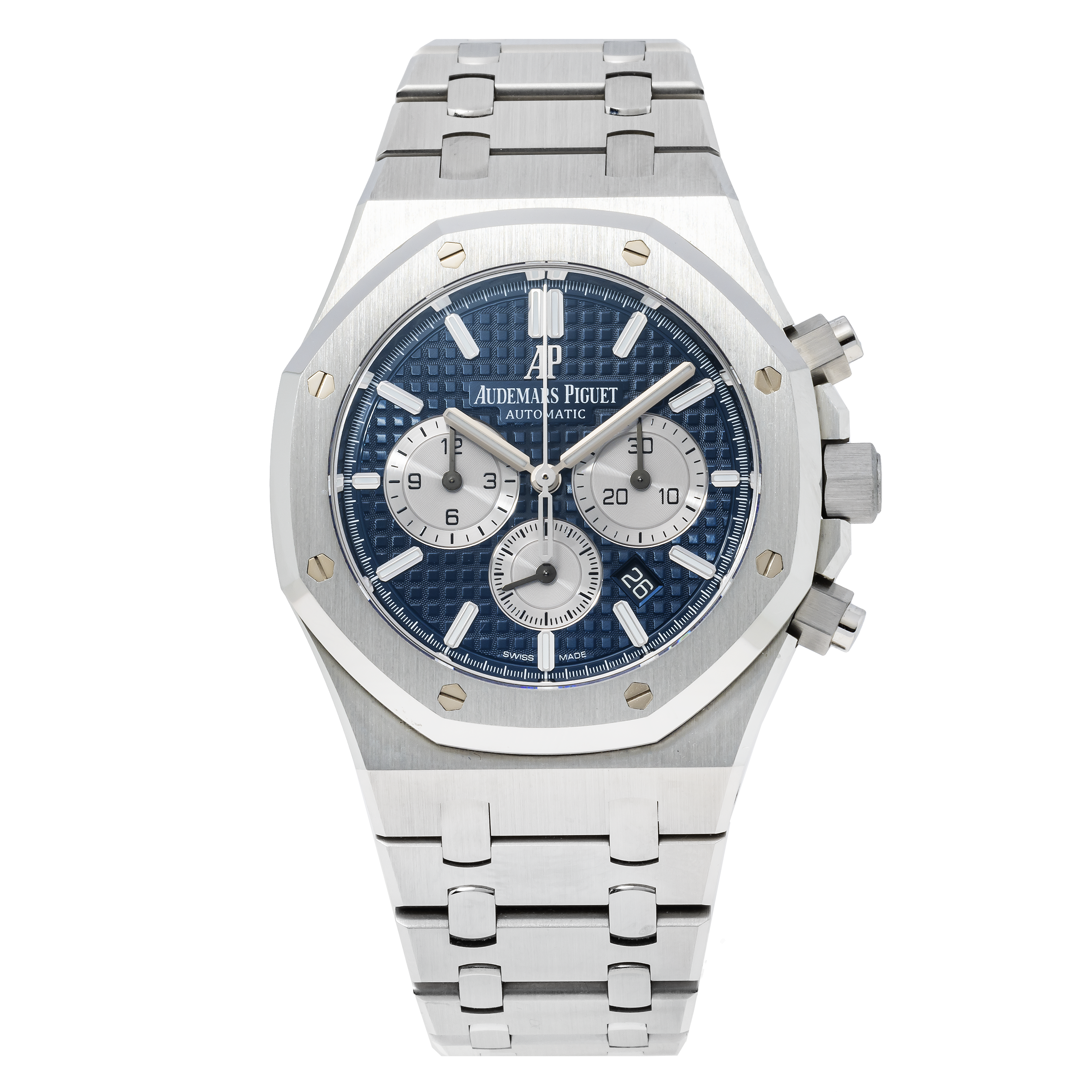 Audemars Piguet Royal Oak Chronograph 41MM 26331ST.OO.1220ST.01 Blue Dial Stainless Steel Bezel Stainless Steel Bracelet