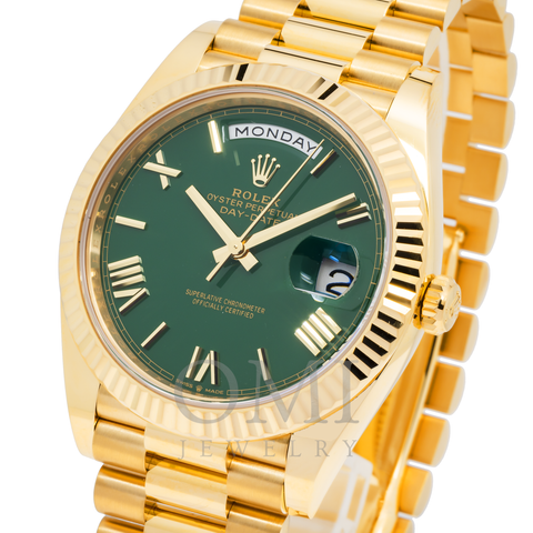 Day-Date  228238 40MM - Yellow Gold Watch With President Yellow Gold Oyster Bracelet and Fluted Bezel