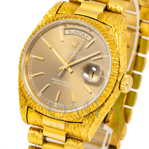 Rolex Day-Date 18038 36MM Champagne Dial With Yellow Gold Presidential Bracelet