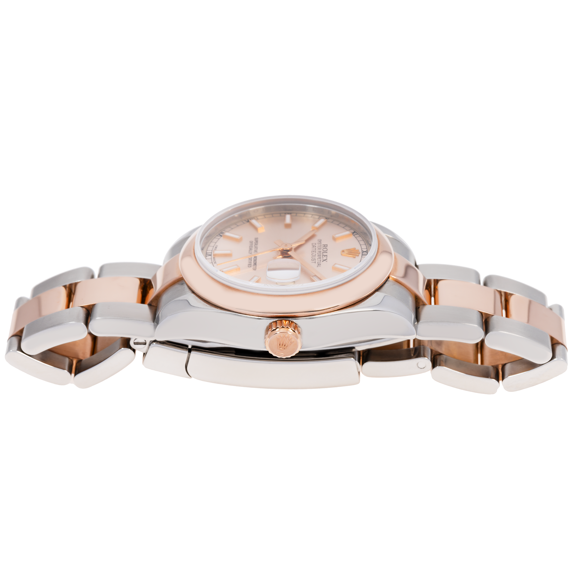 Rolex Datejust 31MM 178241 Sundust Dial Smooth Bezel Two Tone Rose Gold Oyster Bracelet