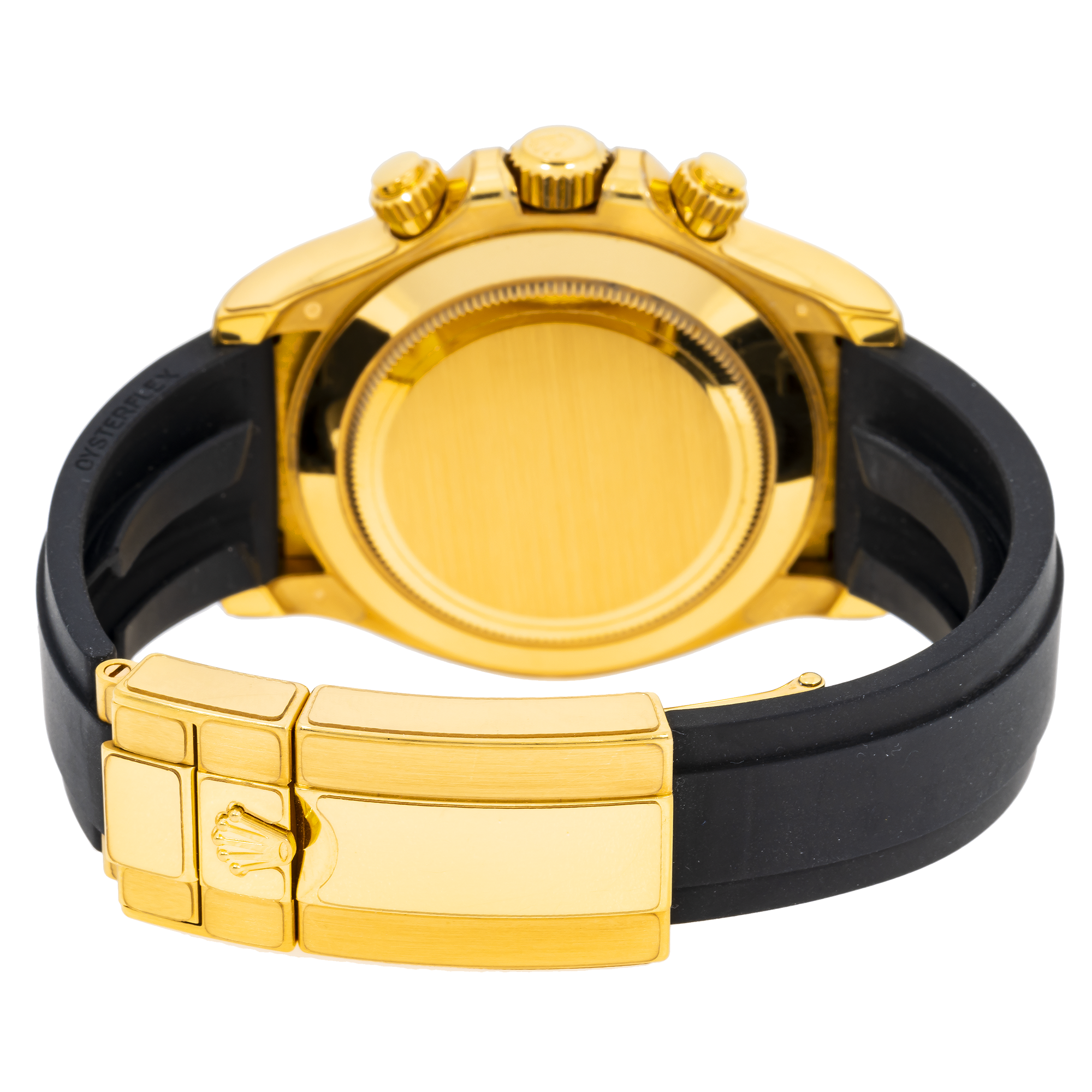 Rolex Cosmograph Daytona 40MM 116518LN Pikachu Black Dial Black Ceramic Tachymeter Bezel Black Oysterflex Strap