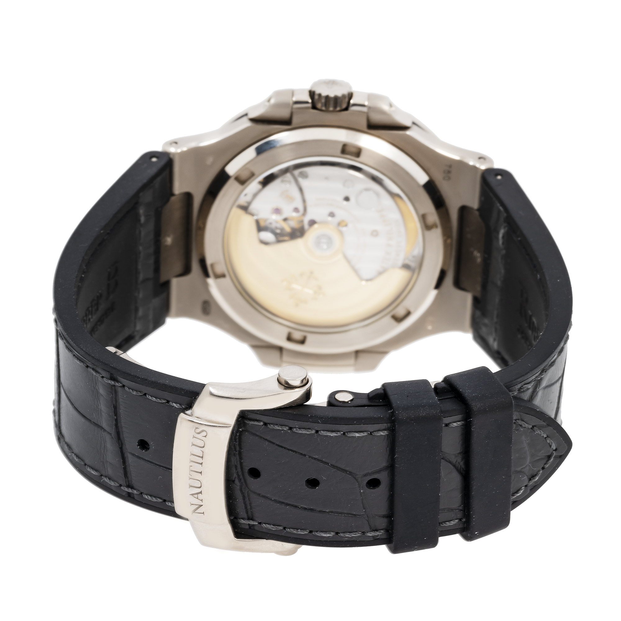 Patek Philippe Nautilus 5711 40MM Silver Dial With Leather  Bracelet