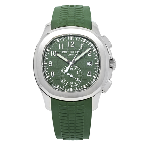 Patek Philippe Aquanaut 5168G 42.2MM Khaki Green Dial With Composite Strap