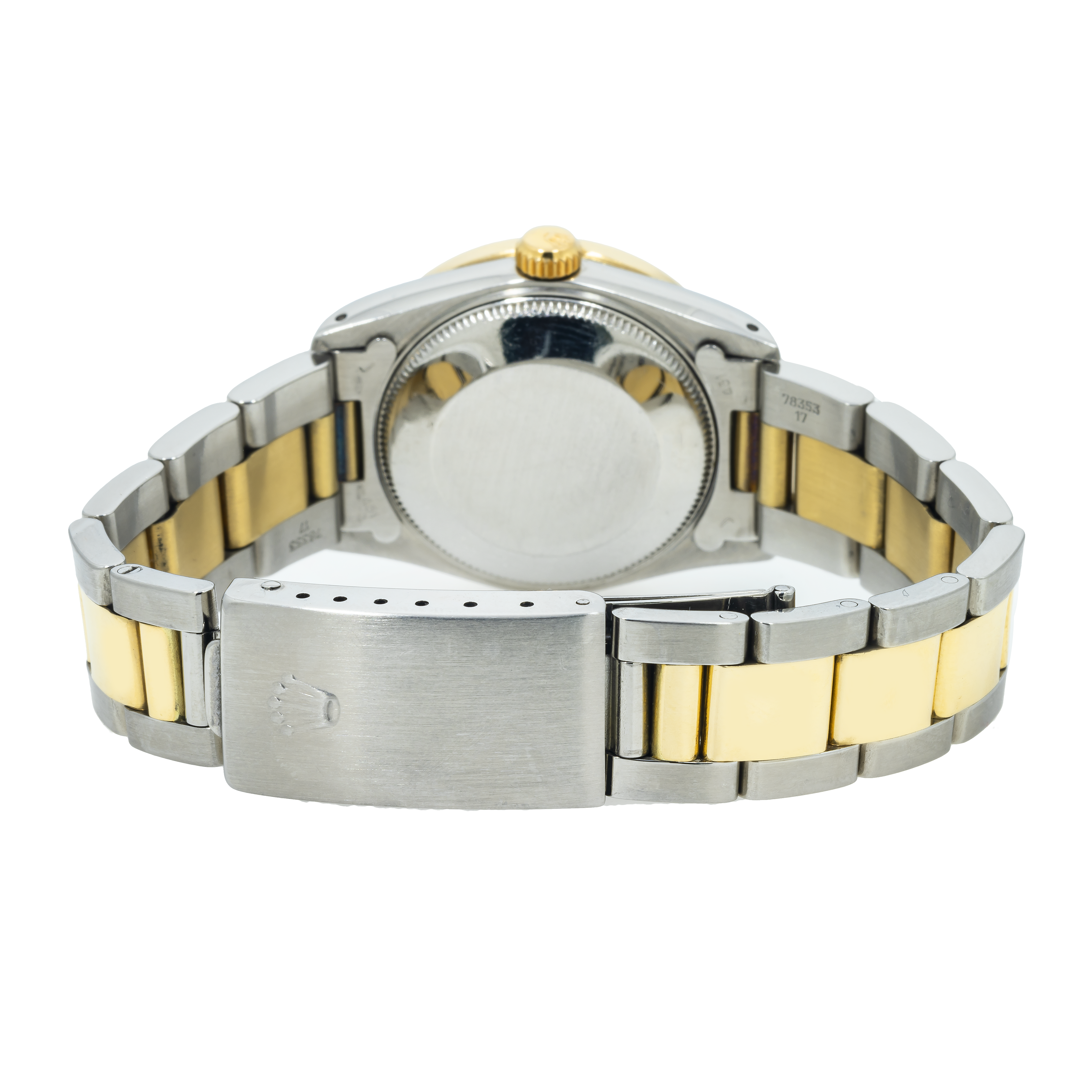 Rolex Datejust 31MM 6824 Ice Blue Diamond Dial Diamond Bezel Two Tone Yellow Gold Oyster Bracelet